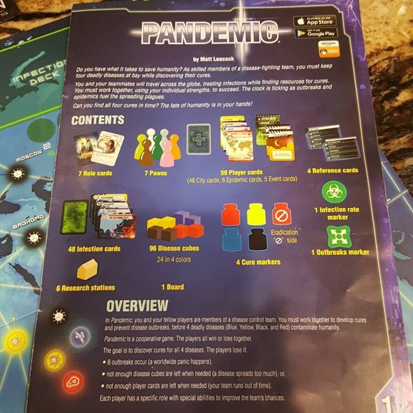 Pandemic Board Game Completer Z-Man Games Matt Meacock Save Humanity - Picture 3 of 7